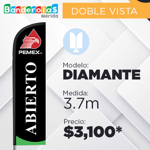 Modelo Diamante - Banderolas en Mérida