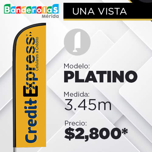 Modelo Platino - Banderolas en Mérida